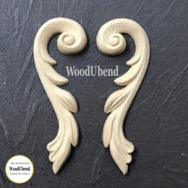 Set of  Two Scrolls 0360-1 by WoodUbend