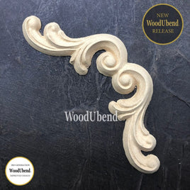 Joined Scrolls pack of Two by WoodUbend #6008 *Applique or Moulding**