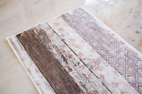 New Decoupage Rice Paper , PALLET WOOD Dixie Belle, junk journal, mixed media, Rice Paper, 3 sheets per pack