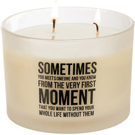 3 Wick Soy Candle **Sometimes you meet someone and you know you want to spend your whole life" Bergamot Scented